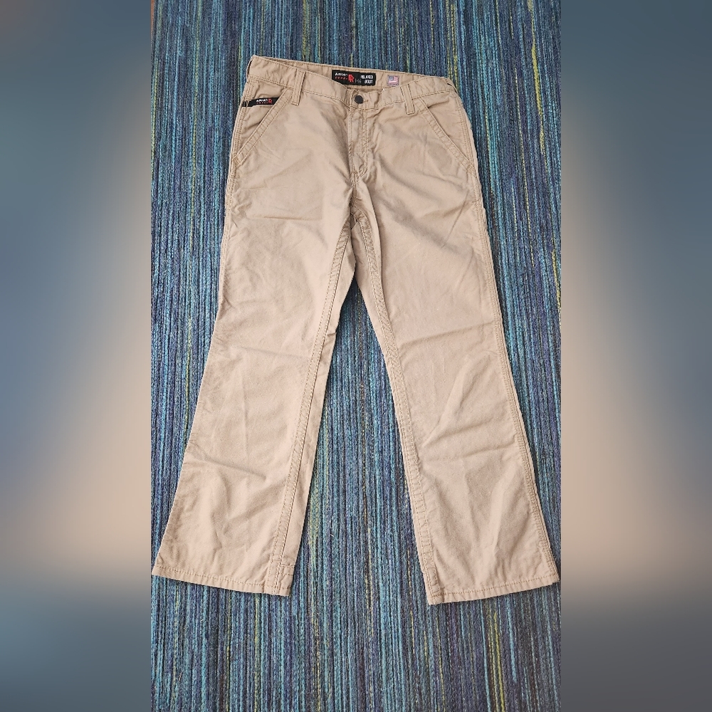 Ariat Khakis FR Relaxed Boot Size 34x32